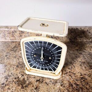 Vintage EFFEM Scale, 25 Pound Kitchen Scale, All Metal, Made In Western Germany